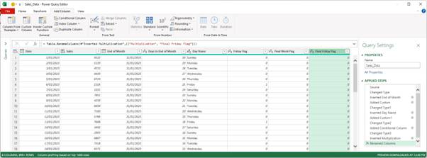 Excel screenshot