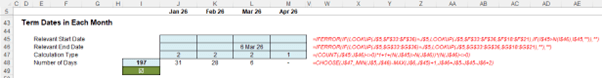 Excel screenshot