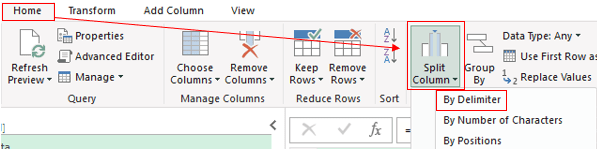 Screen shot from an Excel spreadsheet