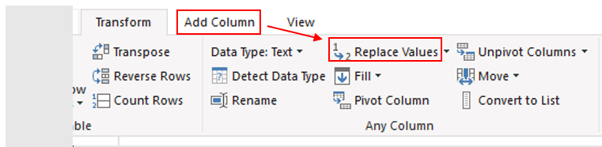 Screen shot from an Excel spreadsheet