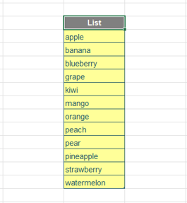 Image of Excel features