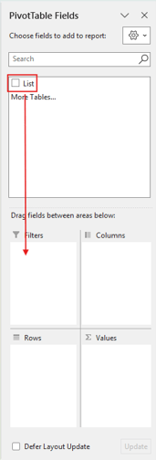 Image of Excel features