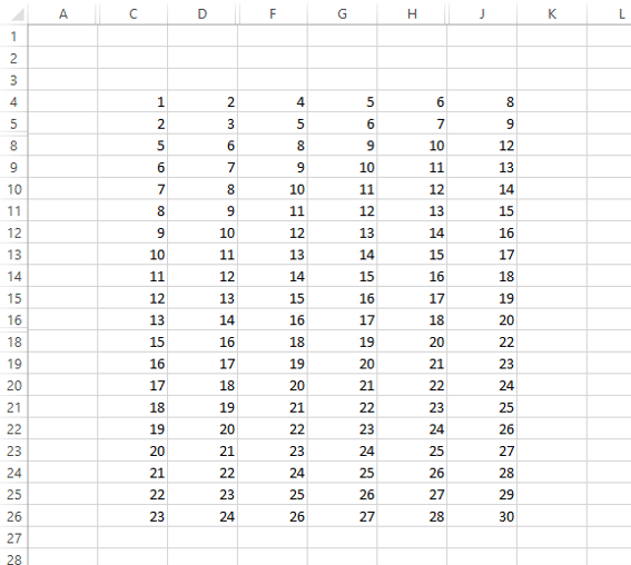 screenshot from an excel spreadsheet