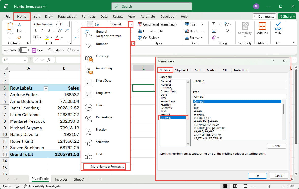 screenshot from an Excel spreadsheet
