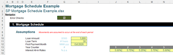 Screenshot from an Excel spreadsheet