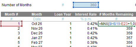 Screenshot from an Excel spreadsheet