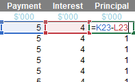 Screenshot from an Excel spreadsheet