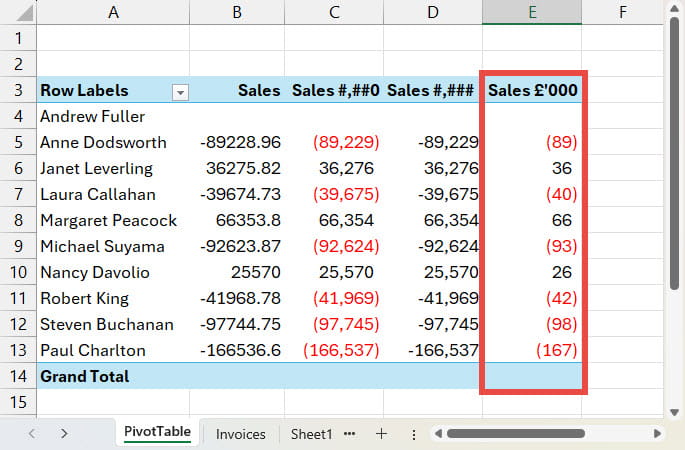 screenshot from an Excel spreadsheet