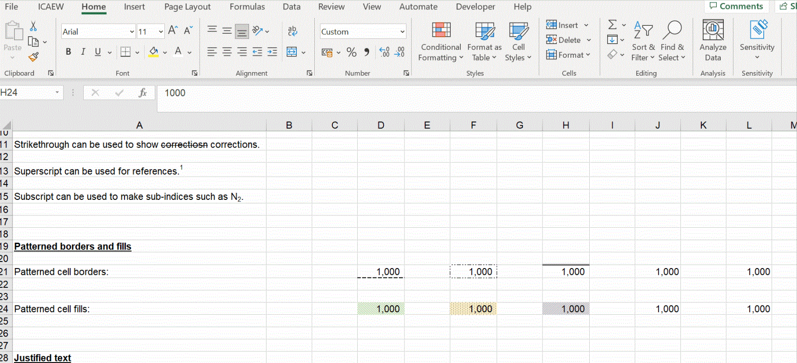 Gif showing how to use Format Painter in Excel