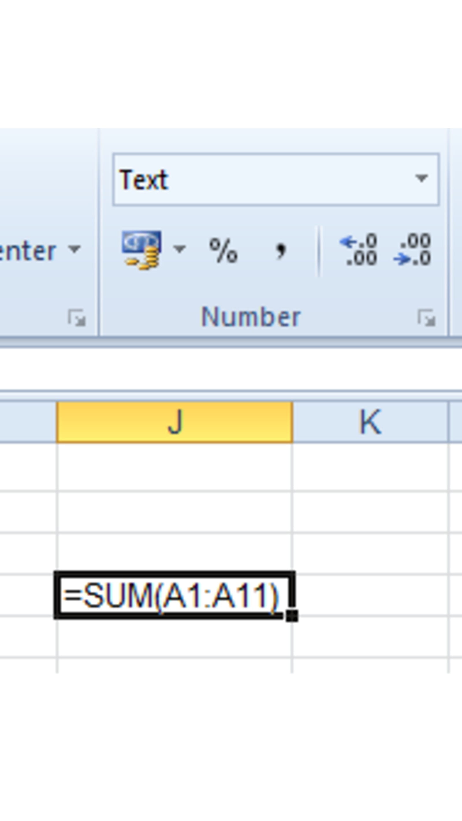 Excel screenshot