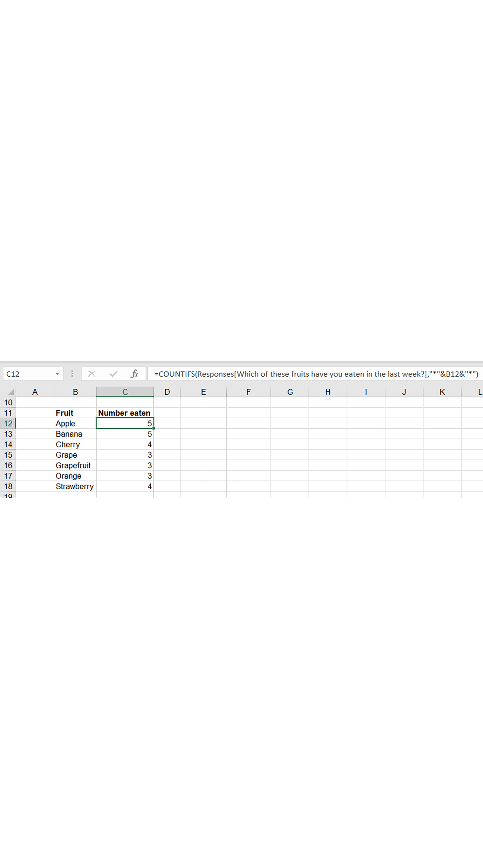 Excel screengrab