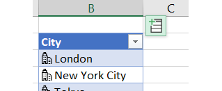 Excel screenshot