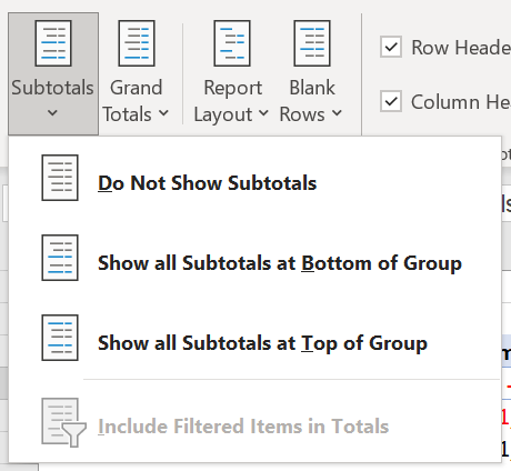 Screenshot of an Excel spreadsheet