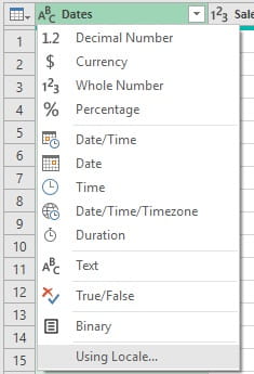 Excel screenshot