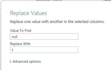 Excel screenshot