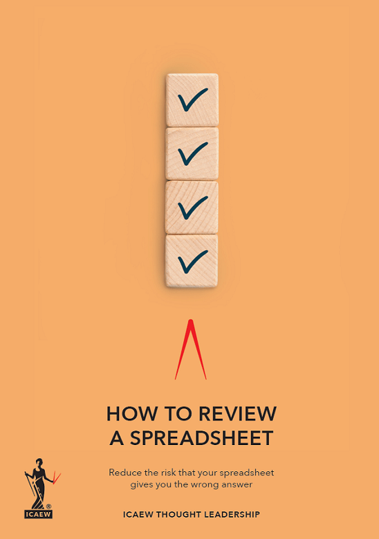 How to review a spreadsheet report