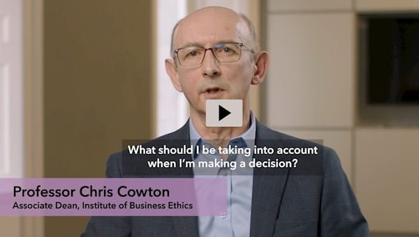 The latest ethics related videos, webinars and podcasts from ICAEW. Find expert insight into ethical decision making, speaking up and ethical standards, which will support your professional development.